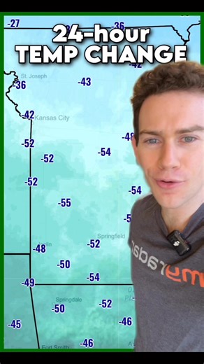 Why is it suddenly SO cold!? Apparently a lot of us just saw our first big “blue norther”. It’s almost 60 degrees colder! #weather #meteorology #science | MyRadar Weather Radar