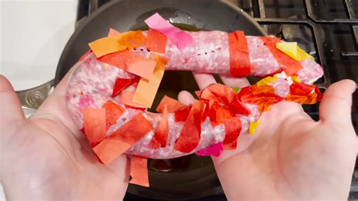How to make confetti cannon sausage