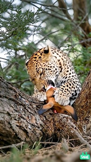 Raw power of the wild 🐆🔥 #Wildlife #Nature #AnimalKingdom #ShortsUSA #Predator