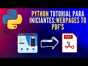 Como salvar páginas Web em PDF''s usando Python