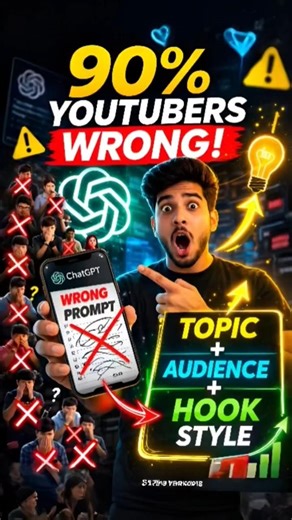 90% YouTubers Use ChatGPT WRONG 🤯 (Fix This Prompt)