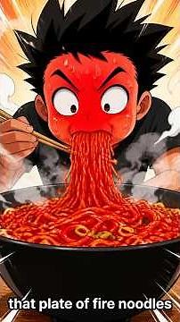Eating Spicy Buldak vs My Stomach Cells Next Morning 💀 #shorts