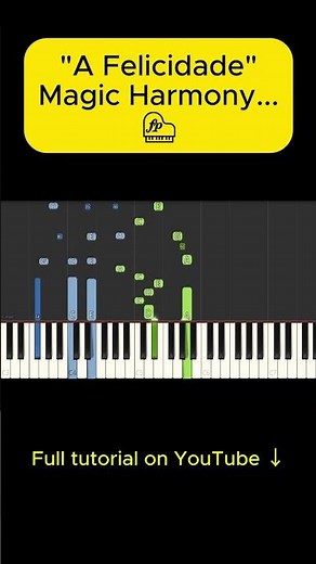 Antônio Carlos Jobim - A Felicidade - Jazz Piano Tutorial