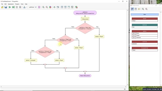112.Flowgorithm - Rock Paper Scissors