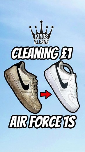 476K views · 6.4K reactions | ✨ASMR Deep Clean on £1 White Air Force...