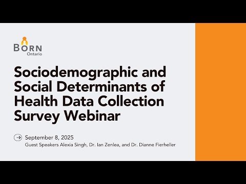Sociodemographic and Social Determinants of Health Data Collection Survey Webinar: September 8, 2025