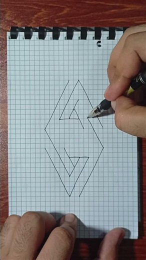 How to Draw a Cool 3D Shape? #3ddrawing #art #drawing #easydrawing #3dart #sketch #artist
