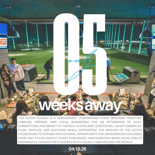 5 weeks until the Kutoa Classic ⛳️ Unlimited food, games, raffles, and an amazing cause. Grab your bay before they’re gone — link in bio. #kutoa #fyp #foru #cleveland #topgolf
