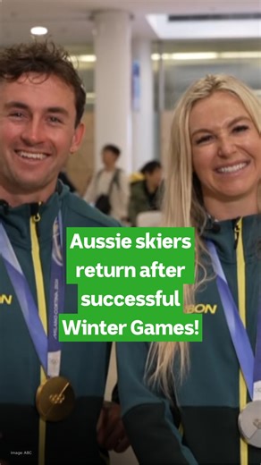 "We've gotta keep defying those odds, we know how to do it!" ⛷️🇦🇺 Olympic medallists Cooper Woods and Danielle Scott landed in Sydney this morning, and they're keen to keep on improving in the wake of Australia's most successful Winter Olympics. 💪🙌 Keep up with all the latest sport news and analysis on ABC listen: ab.co/ABCListenApp | ABC Sport