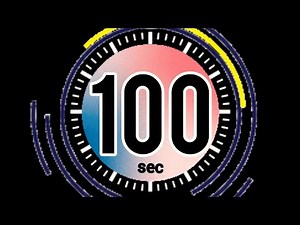 Countdown (times up sound effect) 100to0 (100 ... 10 9 8 7 6 5 4 3 2 1 0) Timer one hundred seconds