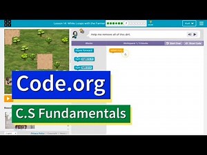 While Loops with the Farmer CS Express Lesson 12.7 - Course D 12.7 Code.org Tutorial with Answers