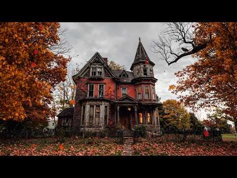 Autumn Haunted House Ambience 🍂 Cozy Spooky Fall Sounds for Relaxing, Sleep, Study