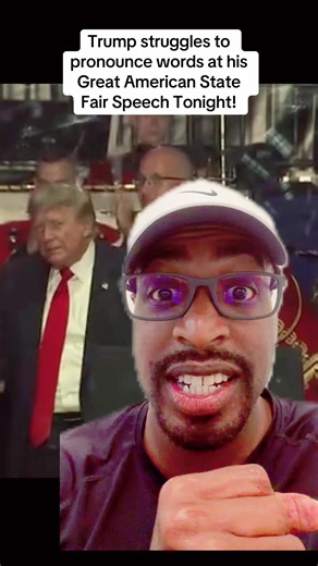 Trump struggles to pronounce words at his Great American State Fair Speech Tonight!