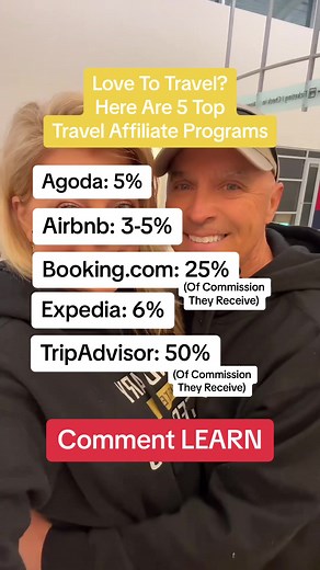 1. Expedia Affiliate Program: Expedia is one of the largest online travel agencies, and their affiliate program offers competitive commissions for hotel bookings, flight bookings, and vacation packages. 2. Booking.com Affiliate Program: Booking.com is another popular online travel agency, and their affiliate program allows you to earn commissions on hotel bookings. They offer a wide range of accommodations to promote. 3. TripAdvisor Affiliate Program: TripAdvisor is a well-known travel website t