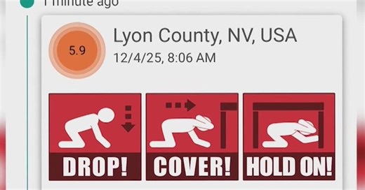 USGS issues false alert for 5.9 earthquake in Nevada