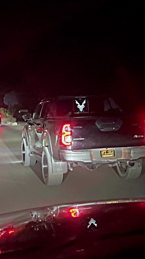 Nighttime Truck Journey on Two-Lane Road
