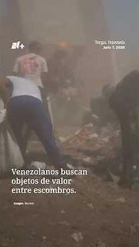 Venezuelans search for valuables in the earthquake rubble
