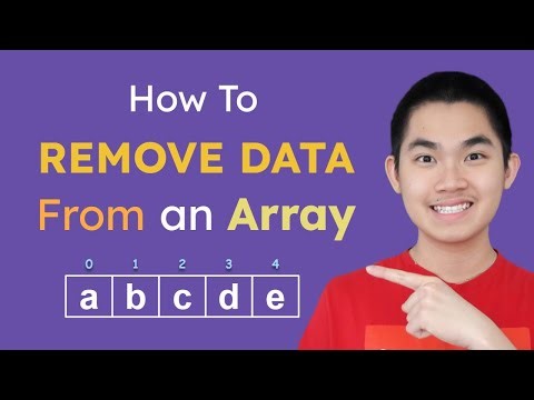 Array Operations - Delete/Remove Data from an Array