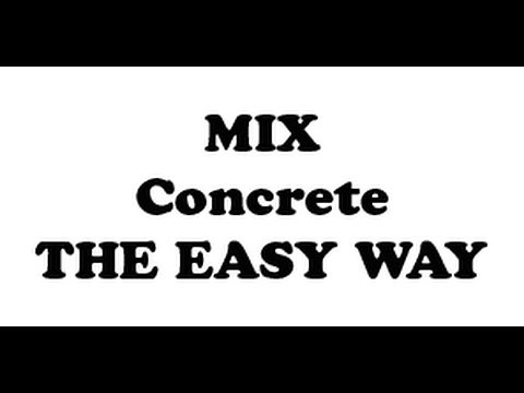 how to mix concrete by hand in under 5 minutes dave stanton