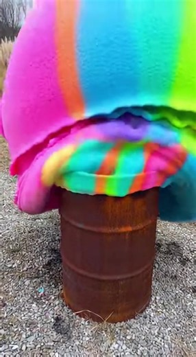 Color Explosion in a Barrel! A test tube and a barrel create a rainbow foam eruption. Check it out! #fblifestyle #AI Generated using Kling AI . . . (For entertainment purposes only. Consult professionals if guidance on activities is presented. No brand affiliation is implied if any are shown. If inspired by true events, creative adaptations may be included. Content may include public footage.) | Fabiosa Life Stories