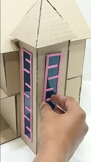 How to Make a Cardboard House at Home | Easy DIY Proje #diyprojects #craft #woodscraft