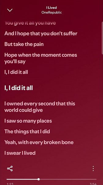 I Lived Part 3 – OneRepublic (Lyric Video)