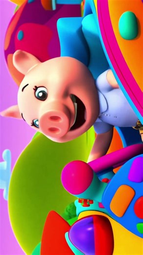 A Piggy in the Car 🚗 | Fun Kids Rhyme & Cute Animal Cartoon | Short Animated Story