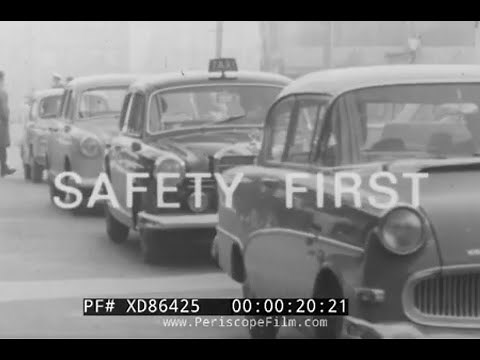 "SAFETY FIRST" 1960s DAIMLER-BENZ AUTOMOTIVE SAFETY FILM SEAT BELTS & CRASH TEST DUMMIES XD86425