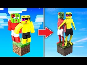 Trapped On REALISTIC ONE BLOCK For 24 HOURS!