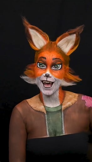 Fox body paint transformation the fun look everyone asked for