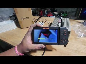 VEVOR Triple Lens Industrial Endoscope, 4.5" Screen Borescope Inspection Camera