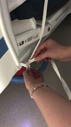 How to tie Restraints to a Hospital Bed in the Hospital Shown by nurse at St Joseph’s Hospital