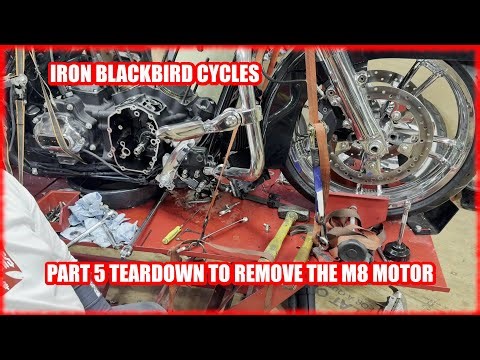 Teardown to remove the M8 motor from a 2017 StreetGlide and a redneck rotor puller HACK