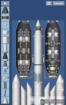 The most simple space station (guide) + big cargo rocket in space flight simulator
