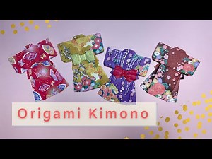How to Fold Origami Kimono 👘 折り紙 着物の折り方