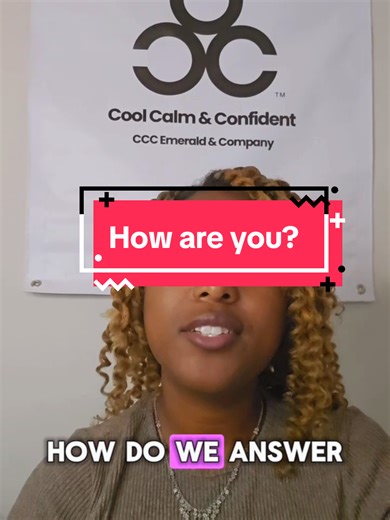 How are you? #howareyoutoday #beginner #intermediate #advanced #AmericanEnglish #confidence #confidence #teacherjasmin #ccc #entrepreneur #americanaccent