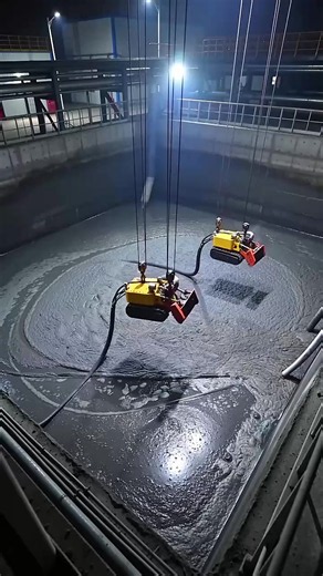Underwater Sludge Dredging Robot Remote Control for Sedimentation Tanks
