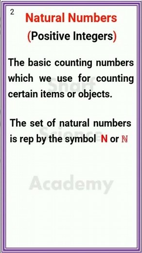 Natural Numbers in maths #maths