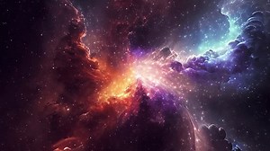 stellar nebula. galaxy in deep space. deep space exploration. star fields and nebulas in space. animation of flying through glowing nebulae, clouds and stars field