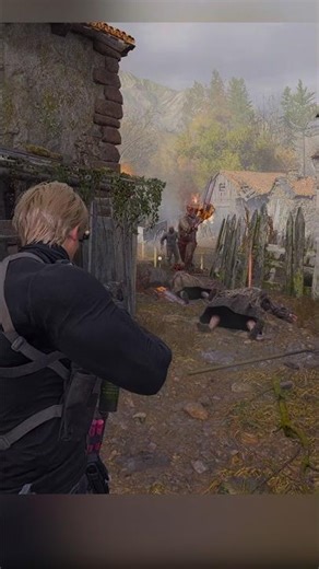 Don't Come Any Closer - No Scope Sniper Rifle Gameplay - Resident Evil 4 Remake Shorts Professional