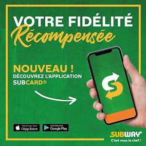 Crée ta Subsquad grâce à la Subcard® ! Viens commander en équipe pour gagner encore plus de Subpoints et récupérer une multitude de produits 🍪 ! (on sait que vous les aimez bien) Valable dans les restaurants participants en France. RDV sur subcard.fr pour plus d’infos. | SUBWAY FRANCE