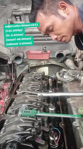 Nissan GE13 Adjust Valve and Nozzel Specifications