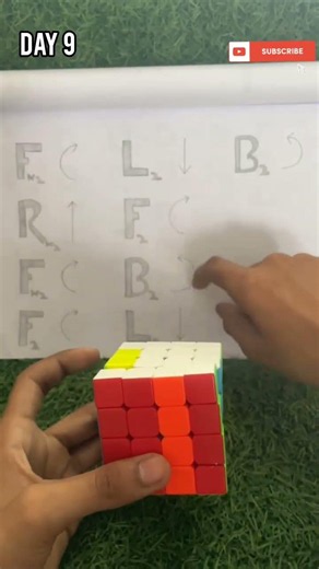 Day 9 of 30 Of Amazing patterns on 4x4 cube #shorts #subscribe #trending