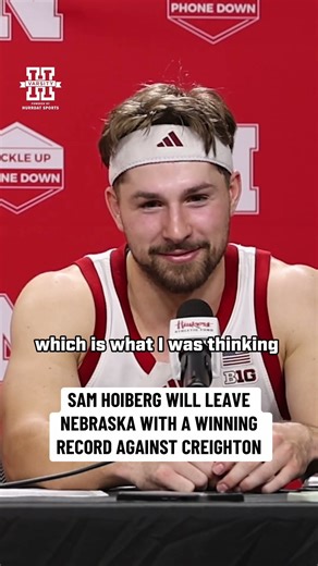 Sam Hoiberg will finish his Nebraska career with a winning record against Creighton | #GBR #Huskers