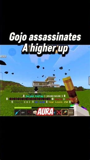 Gojo assassinates a higher up using imaginary technique JFK sniper #minecraft #gaming #memes #funny
