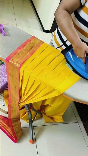 pre pleating box folding service #drape #saree #prepleating