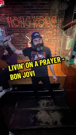 Karaoke Performance of 'Livin' On a Prayer' by Bon Jovi