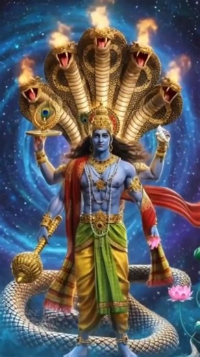 Witness the Majesty of Lord Vishnu 🕉️ #Vishnu #Spiritual #Viral