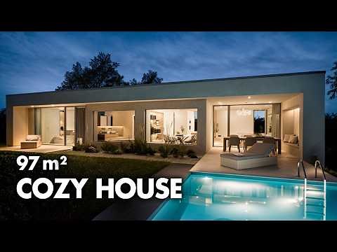 Cozy Modern House | 97 m² with 3 Bedrooms | HOUSE TOUR & FLOOR PLAN