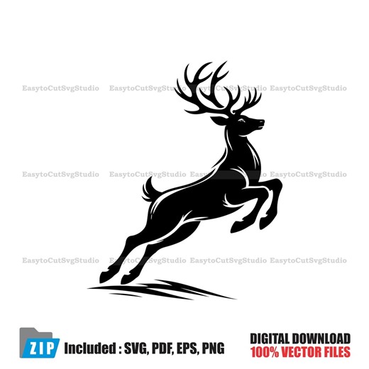 Deer SVG: Stag Vector Wildlife Hunting Cricut PNG Printable Design (digital Download) - Etsy